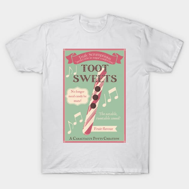 Toot Sweets Poster - Chitty Chitty Bang Bang Musical T-Shirt by sammimcsporran